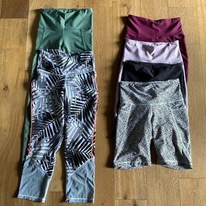 Old Navy women’s active power soft high rise bike shorts leggings go dry fabric